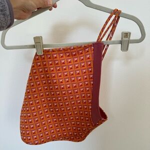 Geometric Patterned Halter Top